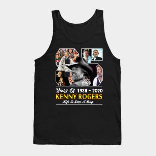 Kenny Rogers // 85 Years Of // Life Is Like A Song //- Tank Top